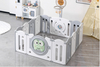 Memizo Indoor Outdoor Protective Game Fence Foldable Baby Playpen 