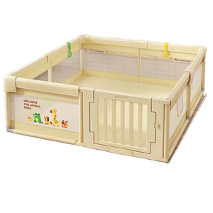 MEMIZO Cute Animals Foldable Playpen Openable Design Baby Safe Playpen