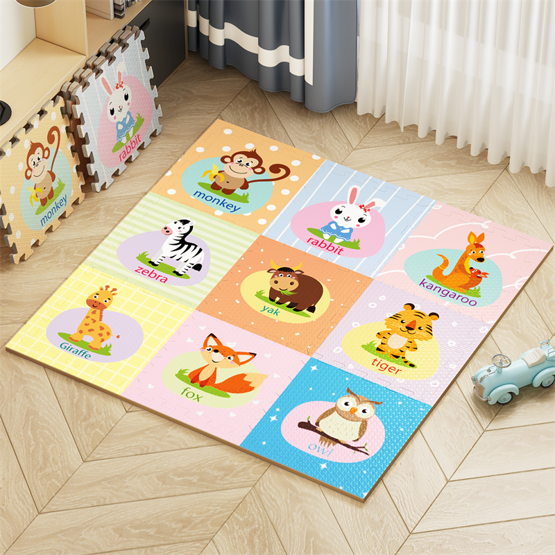 Thick Foam Interlocking Floor Mats Soft Non-Toxic Solid Colored Baby Playmat Puzzle Mat