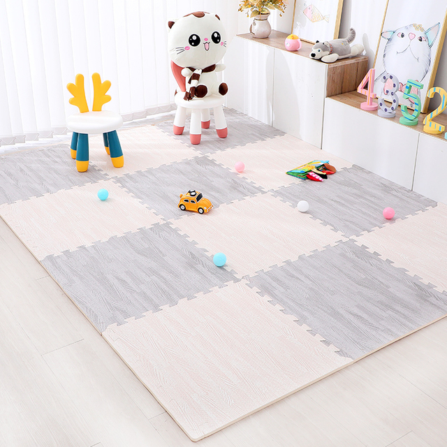 Eco Friendly Anti-Skid Wood Grain EVA Foam Tatami Puzzle Mat