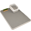 Double Layer Cat Litter Mat, Washable Anti-Splashing Cat Litter Trapping Mat, Non-slip Scatter Control Cat Litter Box Mat