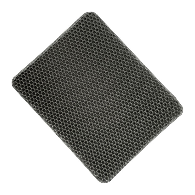 Custom Size Hot Sale Portable Cat Litter Trapping Mat Washable Grey Cat Litter Carpet Mat Waterproof Litter Box Trapping Mat