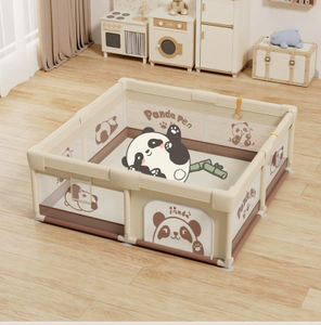 Memizo Portable Foldable Fence Eco-Friendly Prints Panda Baby Playpen 