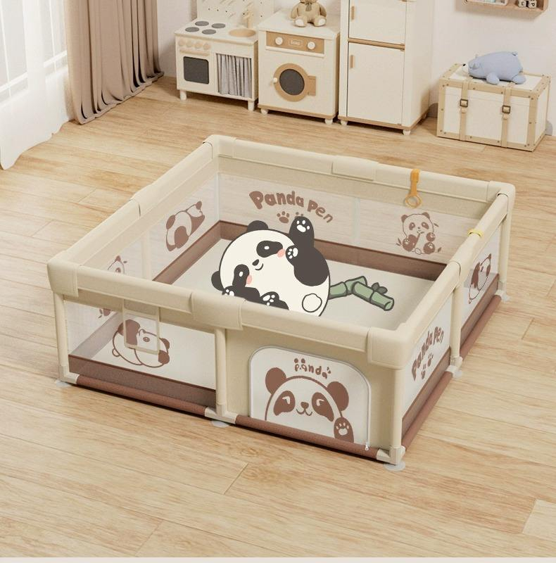Memizo Portable Foldable Fence Eco-Friendly Prints Panda Baby Playpen 