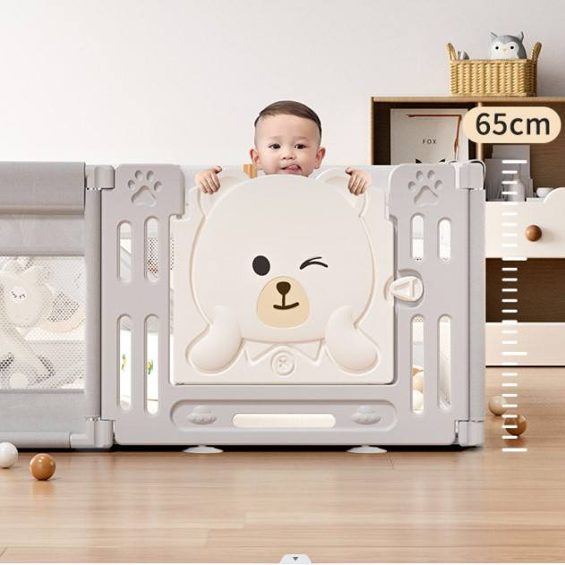 MEMIZO Children's Fence Openable Design Open Door Baby Safe Playpen 