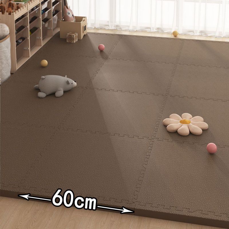60cm brown foam play mat