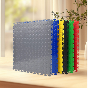  Heavy-duty, Thickened, Anti Slip, Flame-retardant, Waterproof Splicing Floor PVC Plastic Splicing Floor Mat for Workshop, Warehouse, Garage