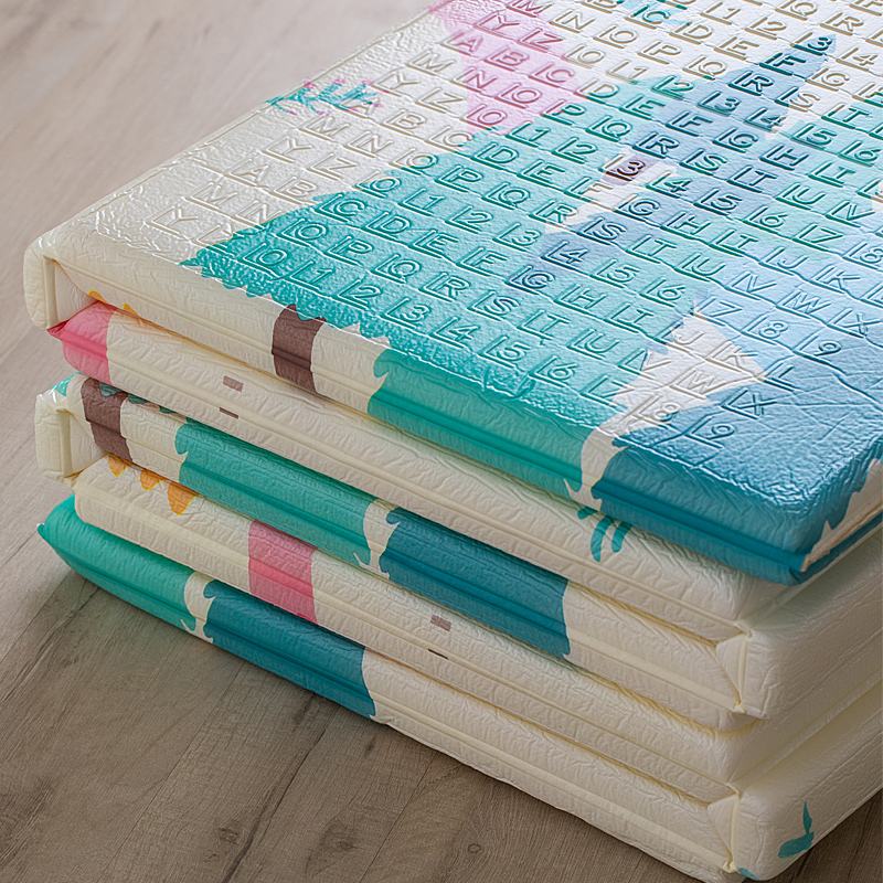Stacked colorful play mats Stacked colorful play mats