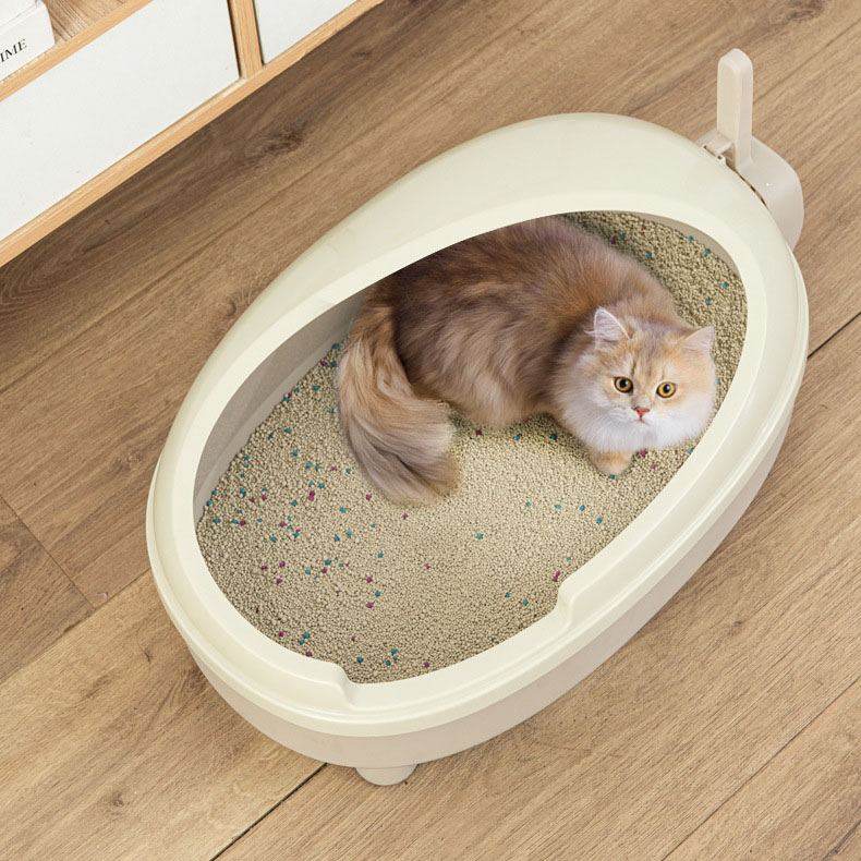 Pet Cleaning Product Cat Litter Toilet Box With Scoop