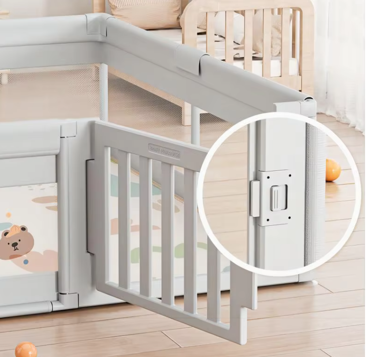 MEMIZO Cute Animals Foldable Playpen Openable Design Baby Safe Playpen