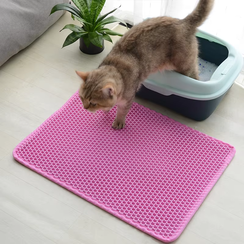Factory Cheap Price EVA Pvc Mat Box Double-layer Cat Litter Trapper Mats