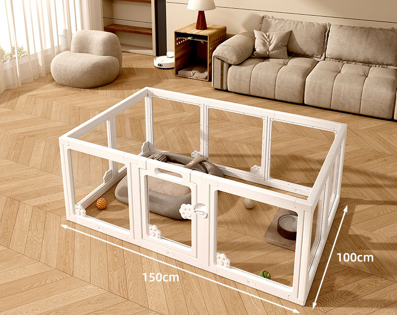  Acrylic Fully Transparent Dog Fence Indoor Pet Fence