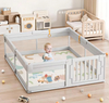 MEMIZO Cute Animals Foldable Playpen Openable Design Baby Safe Playpen