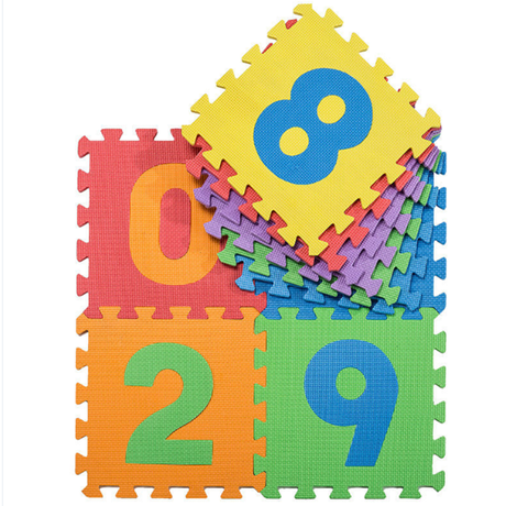 Wholesale Factory Sale ABC Numbers Carton Pattern Printed EVA Foam Baby Puzzle Play Mat