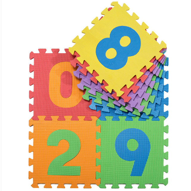 Amazon Hot Sale Composed of Numbers and Letters 36PCS/Set Interlocking EVA Foam Jigsaw Puzzle Floor Mat for Baby Kids