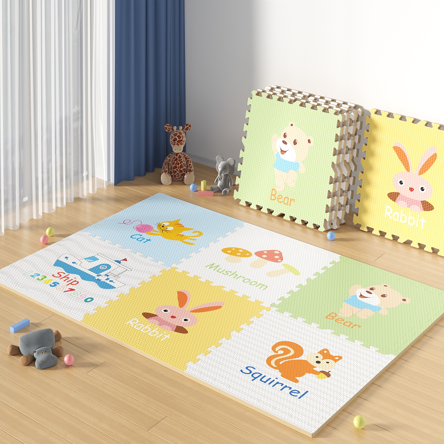 Educational Kids Toys EVA Foam Tatami Mat Crawling Floor Puzzle Mat