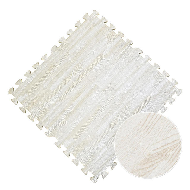 Amazon Hot Selling EVA Foam Puzzle Floor Mats Interlocking Wood Grain Soft Floor Play MAT