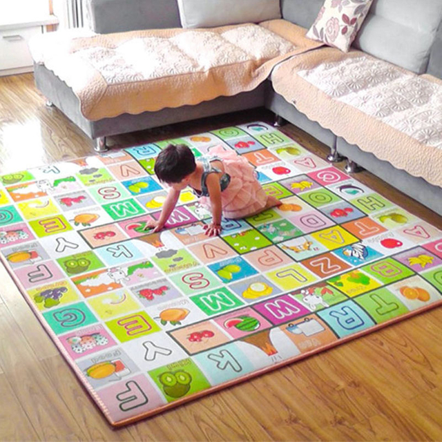 Waterproof Antislip Portable Baby Floor Play Mat Coil Mat Soft EPE Foam Floor Play Mats