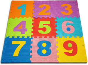 Educational EVA Puzzle Mats with Numbers and Letters