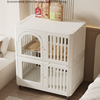 Outdoor Indoor DIY Pet Cage Playpen Double Door Pet Fence Cage 