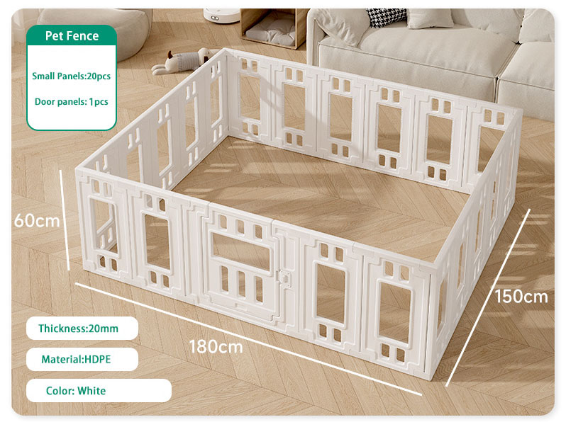Spliceable Fence Visible Pet Cage Indoor Pet Cat Dog Fence