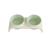 Puppy Food Drinking Plate Feeder Plastic Double Pet Bowl 