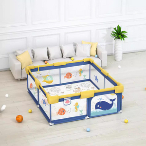 MEMIZO Printed Fabric Fence Cute Styles Ocean World Baby Playpen