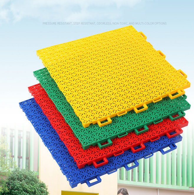 Kindergarten specific suspended PP floor mat outdoor basketball court, sports outdoor waterproof soft floor