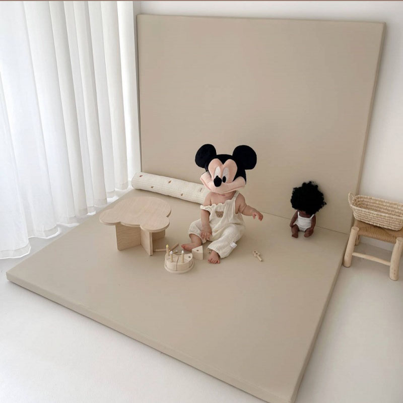Extra Thicker Cushioned Non-Toxic Vegan Leather Waterproof Padded Baby Play Mat