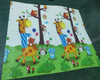 Rolling Up Baby Play Mat Waterproof Double-Sided Pattern Crawling Baby Play Mat