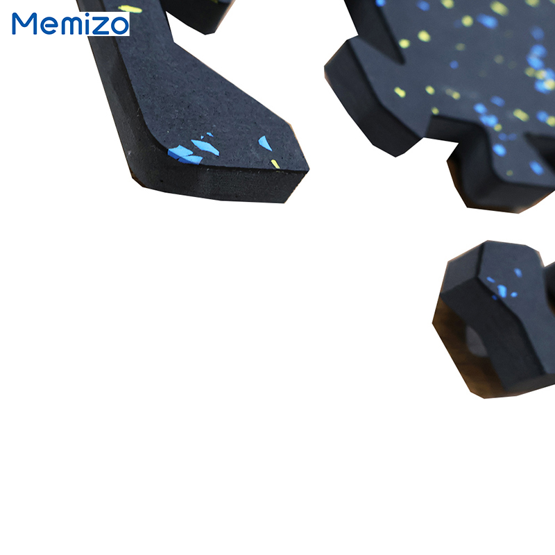 Rubber EVA Foam Interlocking Black Gym Puzzle Mats