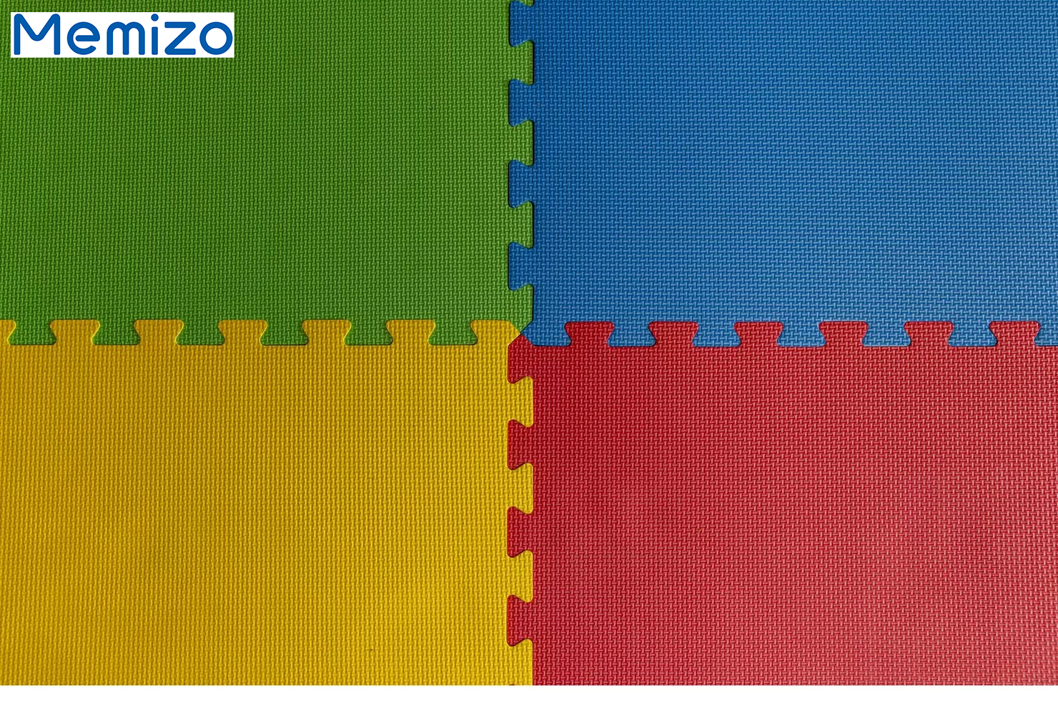 Memizo EVA Foam Exercise Interlocking Mat 8pc Coloured Floor Mat Set - 100cm x 200cm