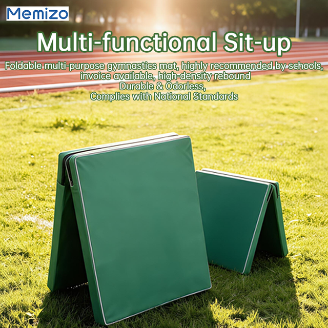 Portable Gymnastics Sit-up Mat, Shock Absorbing Training Mat for Yoga & Workout