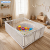 Memizo Luxury Kids Playpen, Indoor & Outdoor Plastic Safety Play Fence for Toddlers