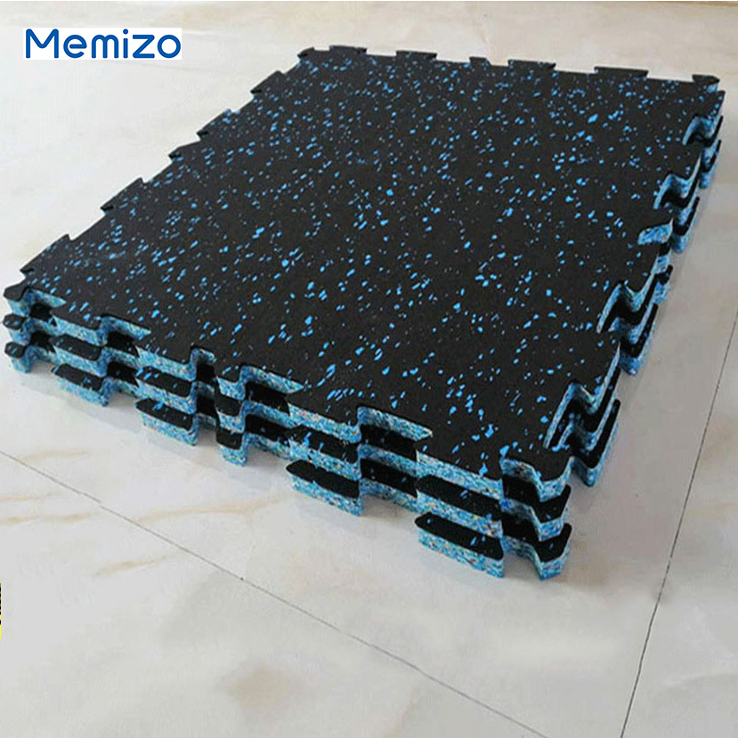 Rubber EVA Foam Interlocking Black Gym Puzzle Mats