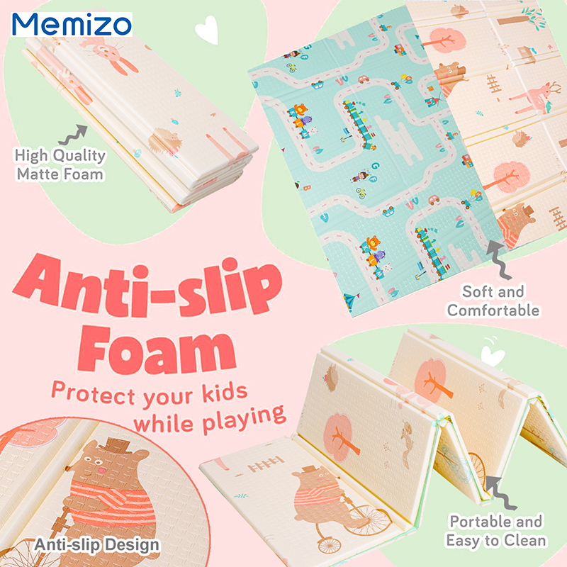 Antislip Waterproof Folding Crawling Play Mats Double Side Design