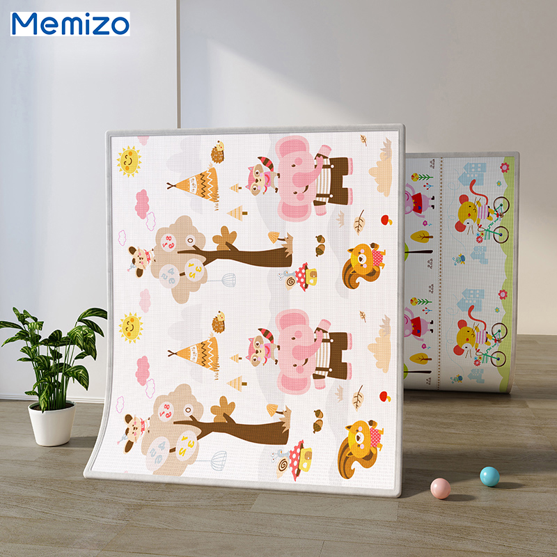 XPE Rolling Play Mat Cartoon Printed Carpet Crawling Mat