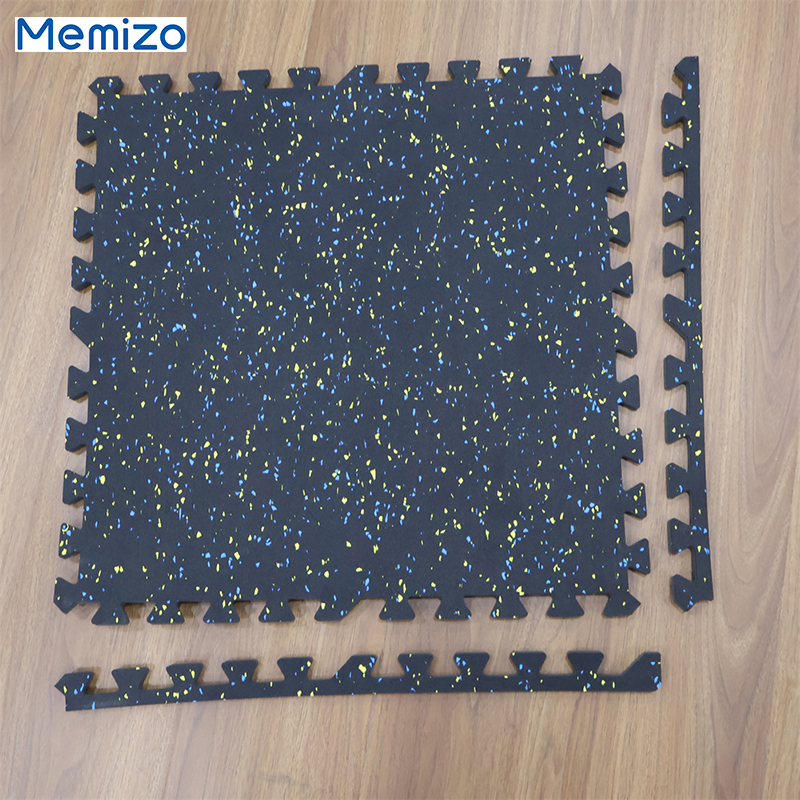 Rubber EVA Foam Interlocking Black Gym Puzzle Mats