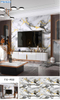 Imitation Marble Smart Tiles Kitchen Bathroom Shower Wall Tile Stickers Can Be Rolled and Customized in Size and Thickness