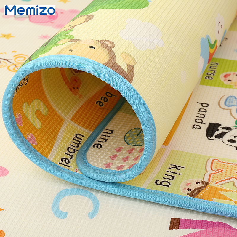 XPE Rolling Play Mat Cartoon Printed Carpet Crawling Mat